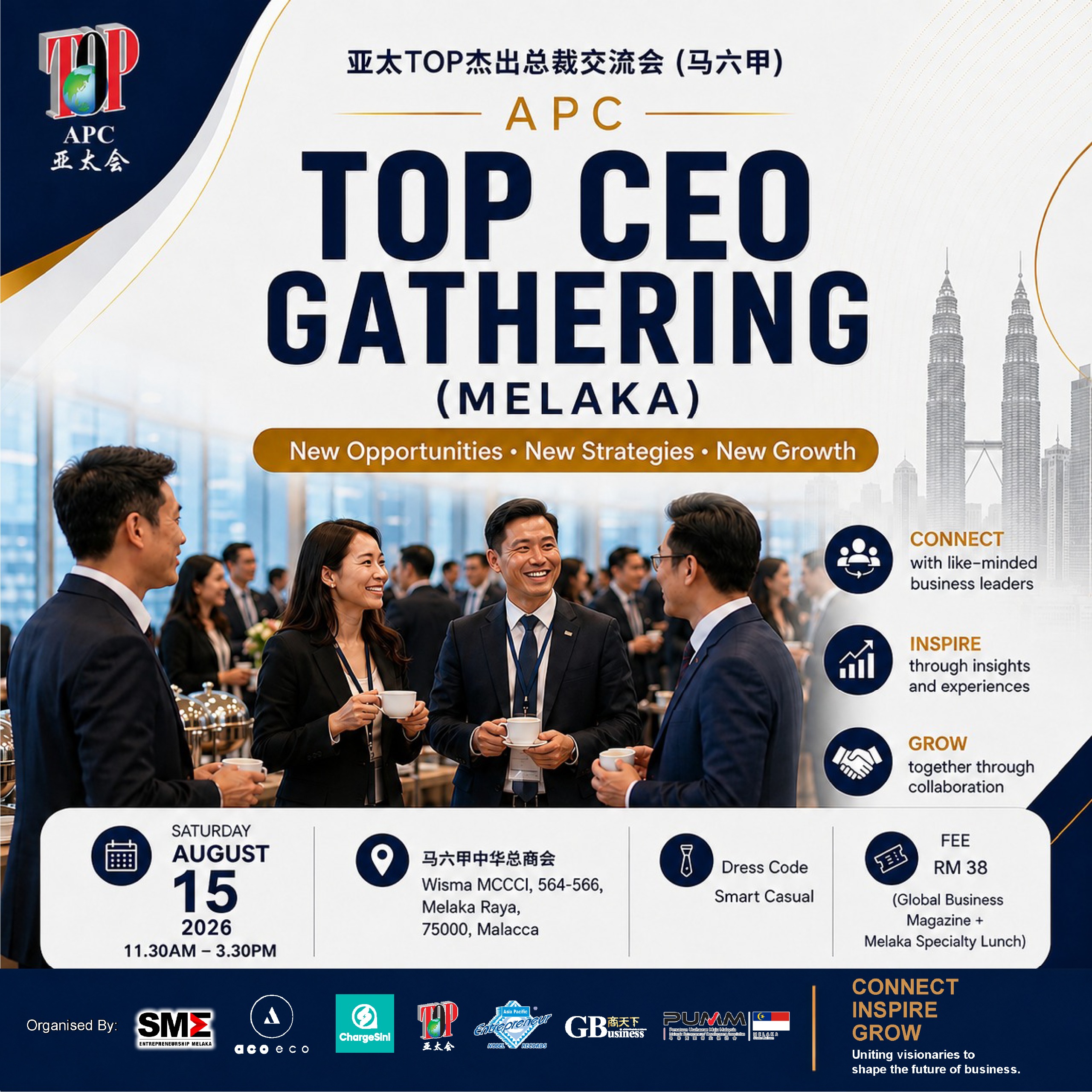 Asia Pacific TOP CEO Gathering to Arrive in Melaka